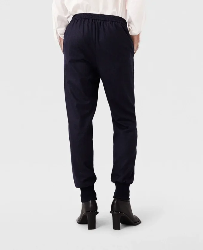 Elastiska sweatpants i ull Elastiska sweatpants i ull