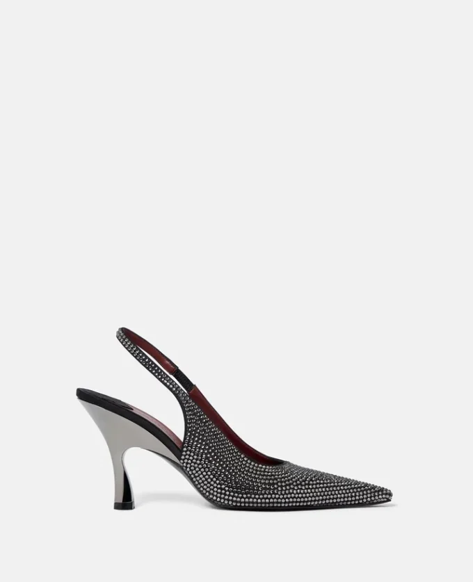 Elsa kristallprydda slingbacks