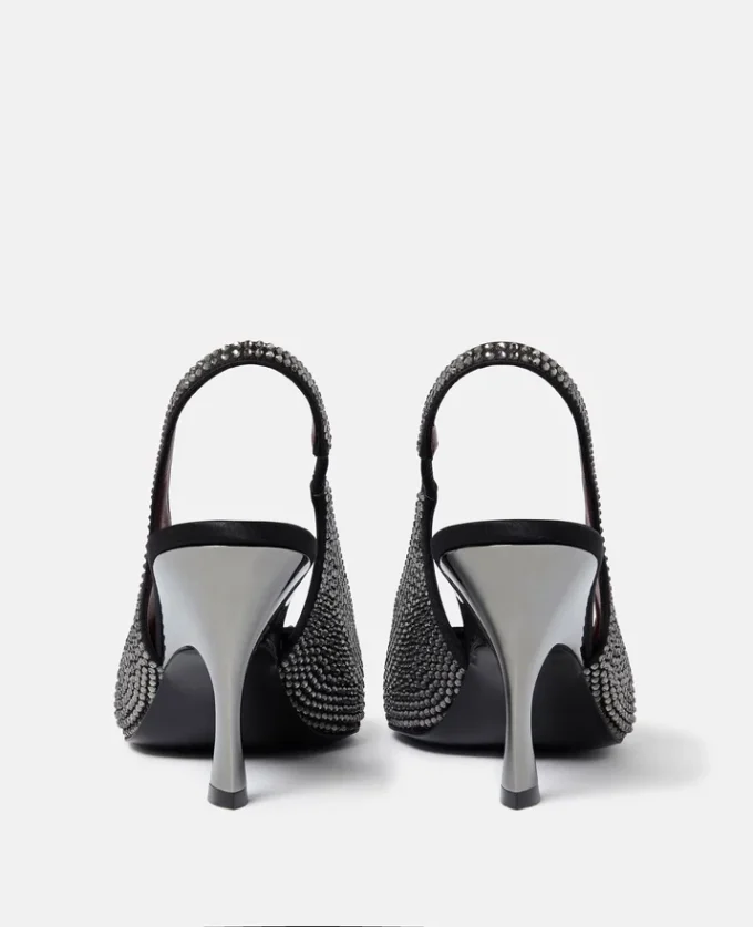 Elsa kristallprydda slingbacks