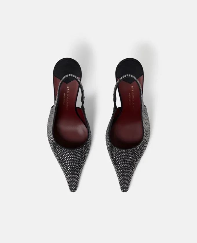 Elsa kristallprydda slingbacks