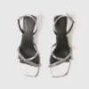Elsa metalliska sandaler med klack Elsa metalliska sandaler med klack
