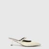 Elsa Pearl-Embellished Kitten Heels