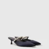 Elsa Pearl-Embellished Kitten Heels
