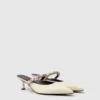 Elsa Pearl-Embellished Kitten Heels