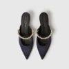 Elsa Pearl-Embellished Kitten Heels