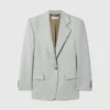 Enkelt knäppt boyfriend-kavaj Enkelt knäppt boyfriend-kavaj