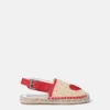 Espadriller med hjärtmönster i raffia Espadriller med hjärtmönster i raffia