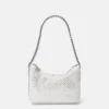 Falabella Crystal Hotfix axelväska med dragkedja