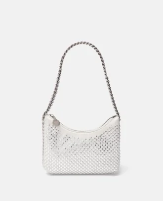 Falabella Crystal Hotfix axelväska med dragkedja