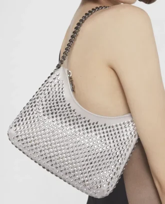 Falabella Crystal Hotfix axelväska med dragkedja
