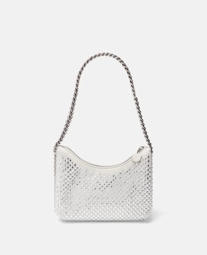 Falabella Crystal Hotfix axelväska med dragkedja