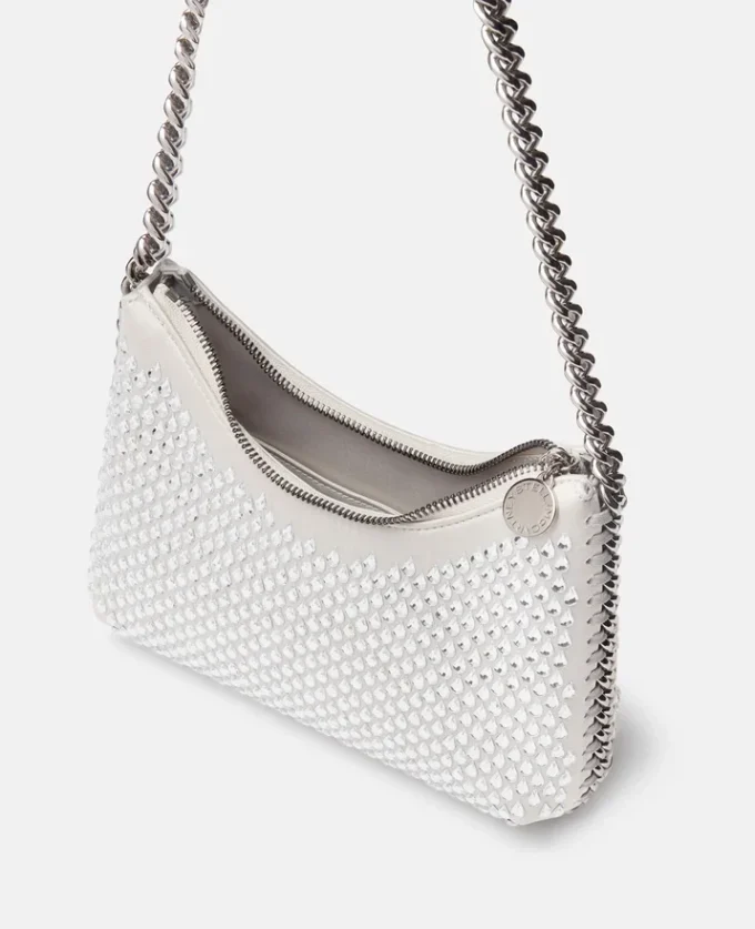 Falabella Crystal Hotfix axelväska med dragkedja