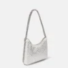 Falabella Crystal Hotfix axelväska med dragkedja