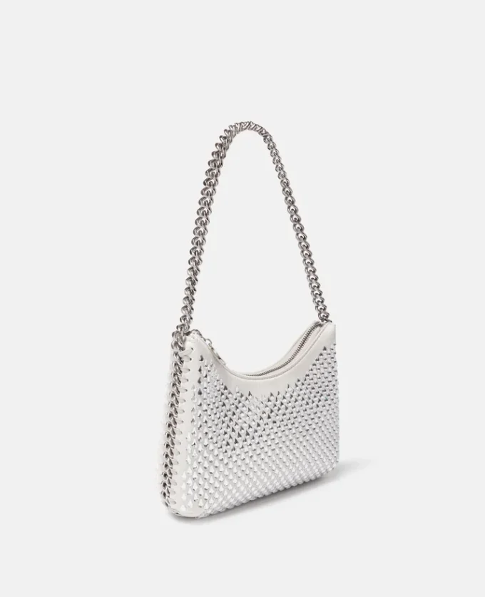 Falabella Crystal Hotfix axelväska med dragkedja
