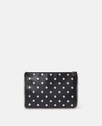 Falabella-fodral med dragkedja och nitar