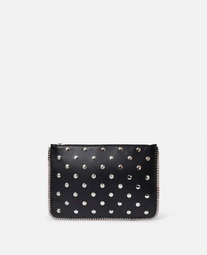 Falabella-fodral med dragkedja och nitar Falabella-fodral med dragkedja och nitar