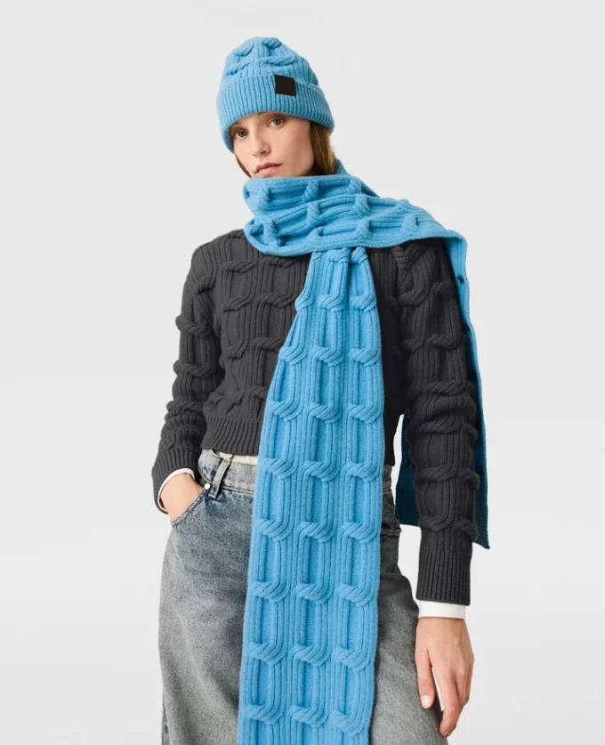 Falabella kabelstickad scarf