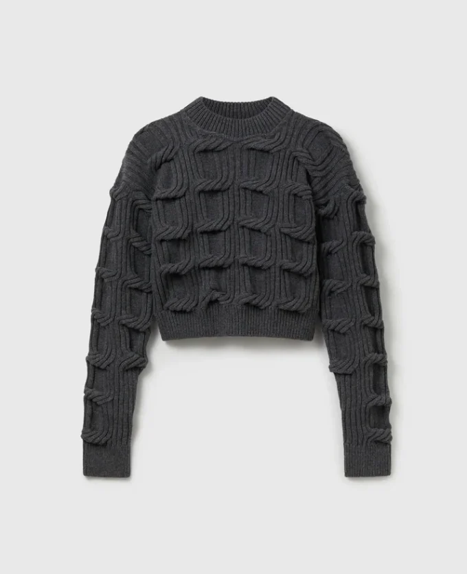 Falabella kabelstickad tröja Falabella kabelstickad tröja