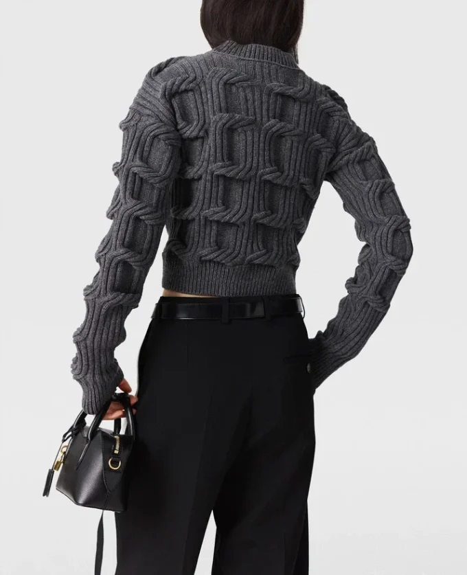 Falabella kabelstickad tröja Falabella kabelstickad tröja
