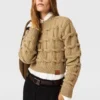 Falabella kabelstickad tröja med rund hals