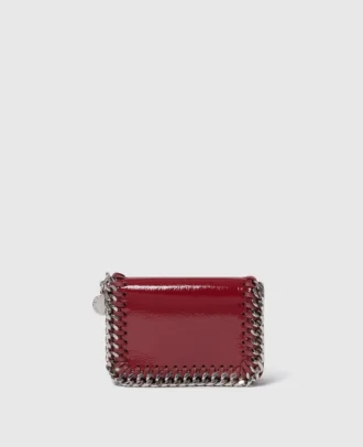 Falabella kortfodral med dragkedja i lack
