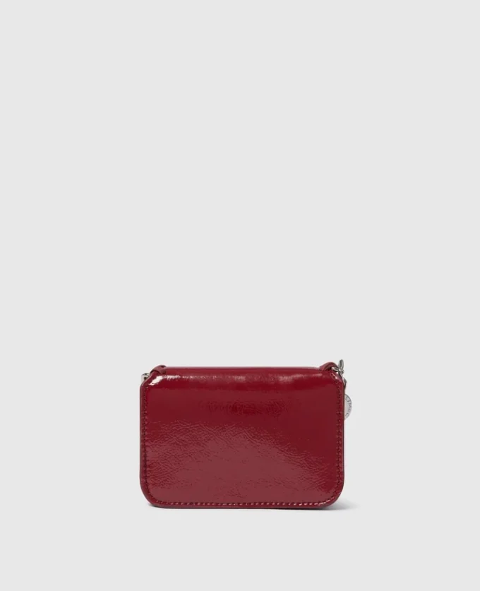 Falabella kortfodral med dragkedja i lack Falabella kortfodral med dragkedja i lack