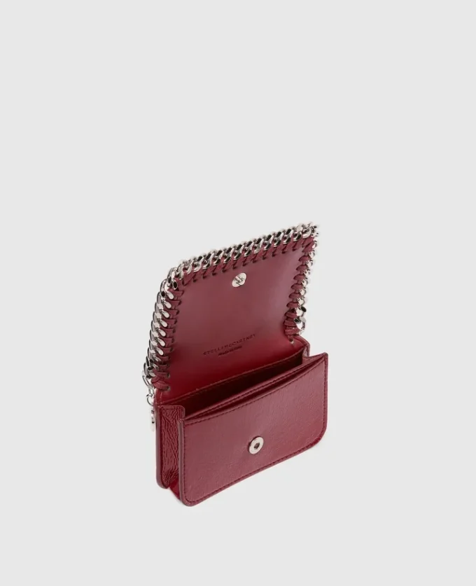 Falabella kortfodral med dragkedja i lack Falabella kortfodral med dragkedja i lack