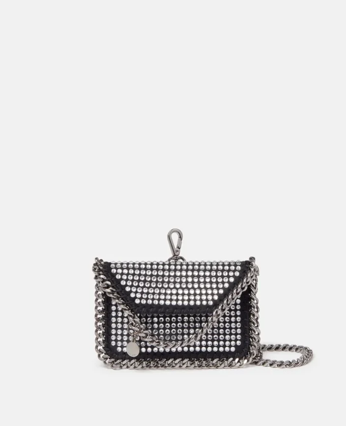 Falabella kristallkortfodral med kedja