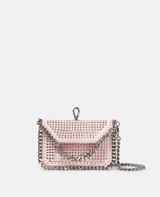 Falabella kristallkortfodral med kedja