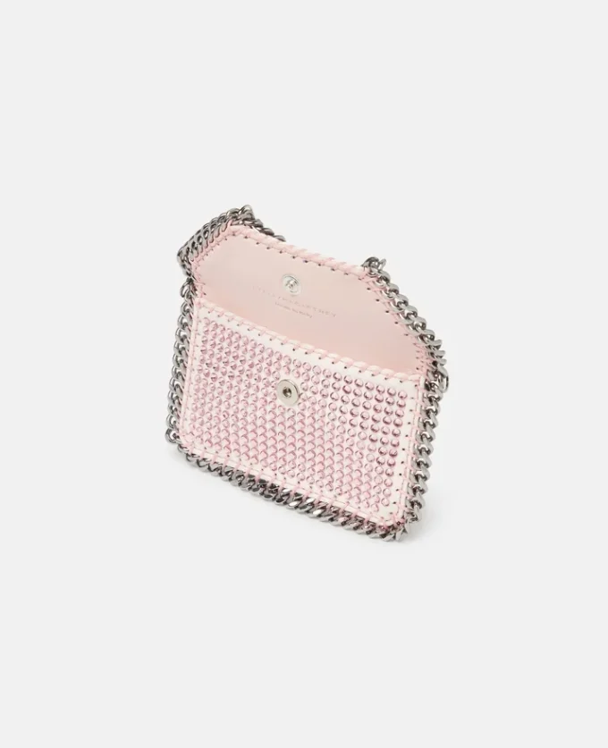 Falabella kristallkortfodral med kedja