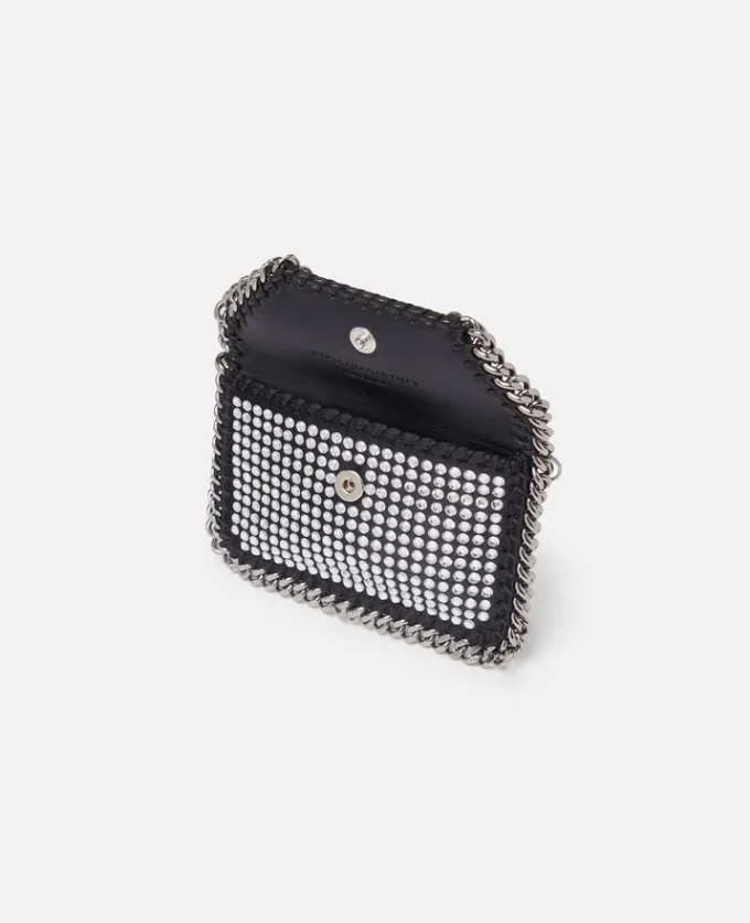 Falabella kristallkortfodral med kedja