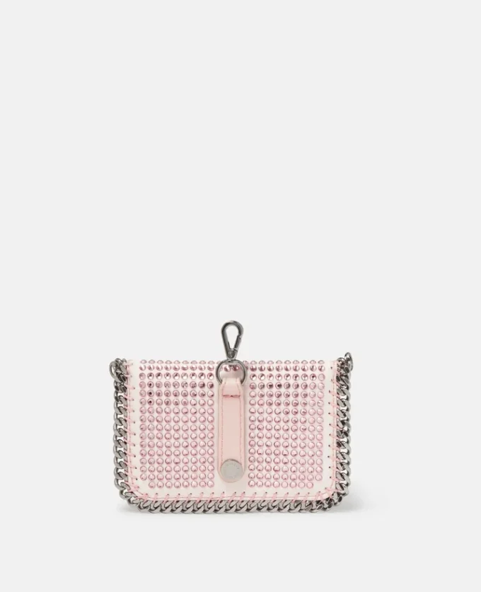 Falabella kristallkortfodral med kedja