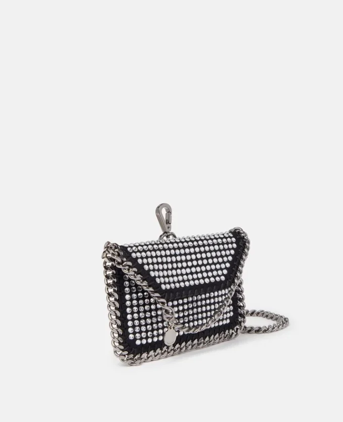 Falabella kristallkortfodral med kedja