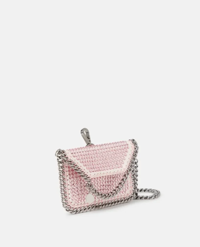 Falabella kristallkortfodral med kedja