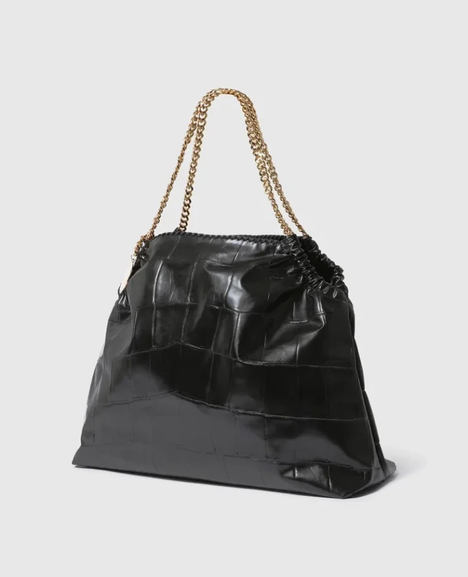 Falabella krokodilpräglad dragsko-toteväska