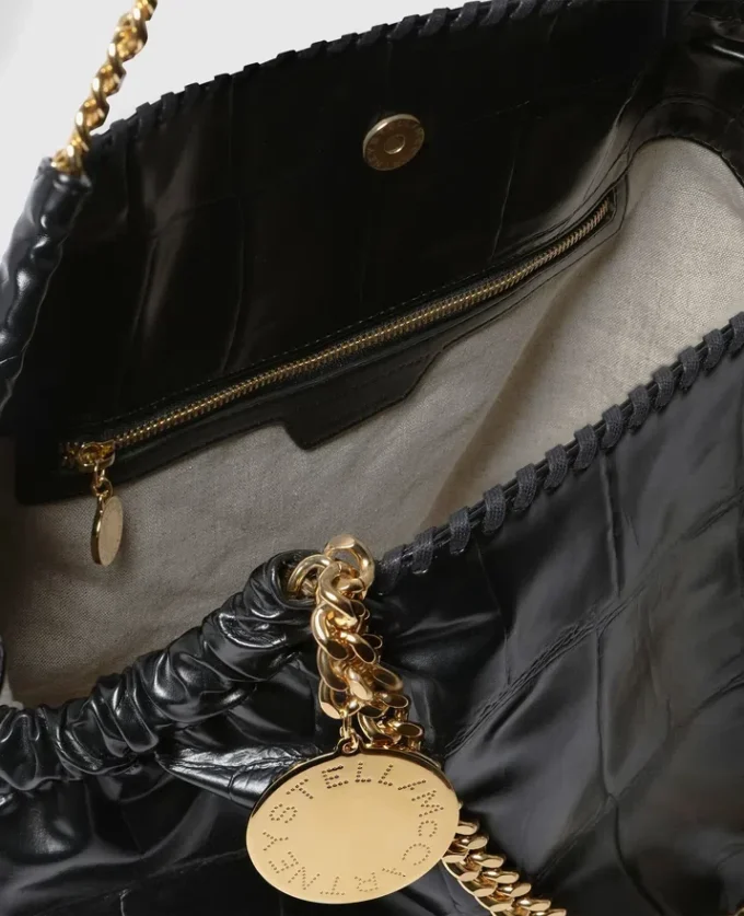 Falabella krokodilpräglad dragsko-toteväska