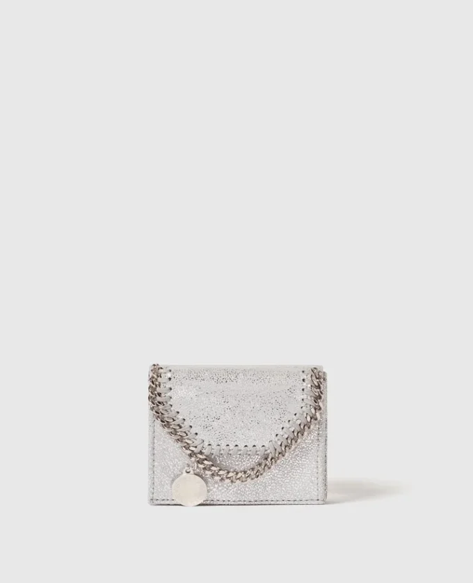 Falabella metallisk trefaldig plånbok Falabella metallisk trefaldig plånbok