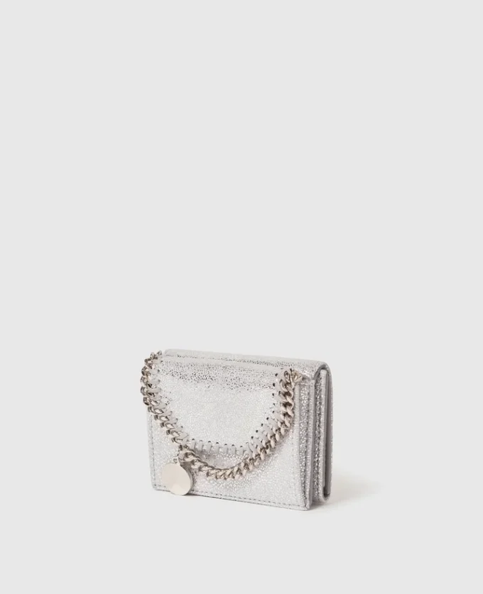 Falabella metallisk trefaldig plånbok Falabella metallisk trefaldig plånbok