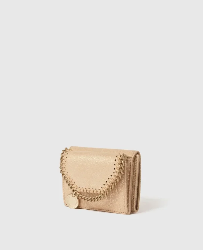 Falabella metallisk trefaldig plånbok Falabella metallisk trefaldig plånbok
