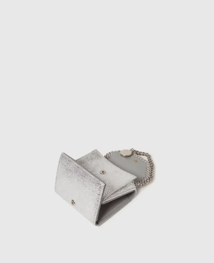 Falabella metallisk trefaldig plånbok Falabella metallisk trefaldig plånbok