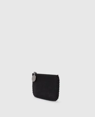 Falabella nyckelring med kortficka och dragkedja