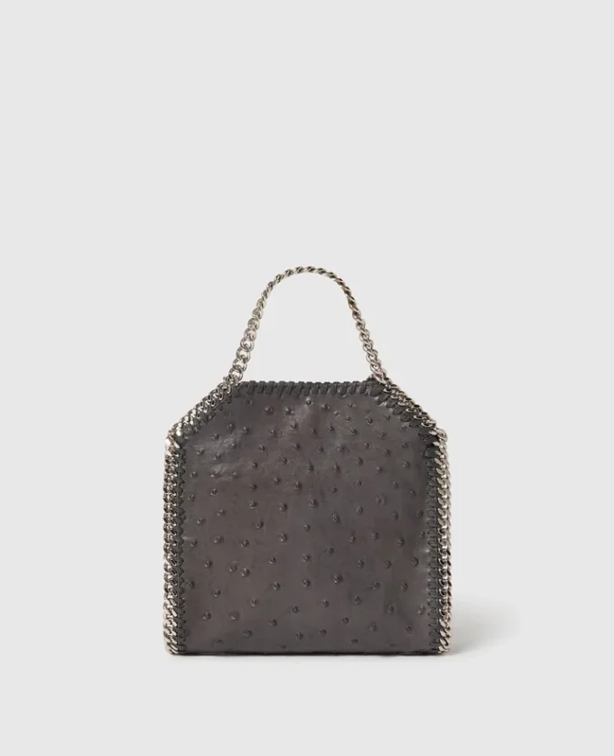 Falabella Ostrich Tiny Tote Bag