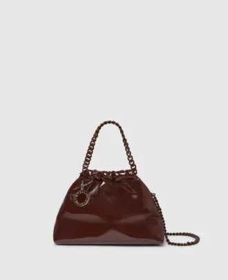 Falabella Patent Drawstring Crossbody Bag