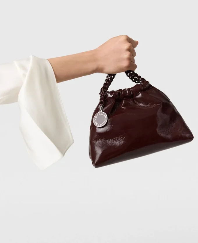 Falabella Patent Drawstring Crossbody Bag Falabella Patent Drawstring Crossbody Bag