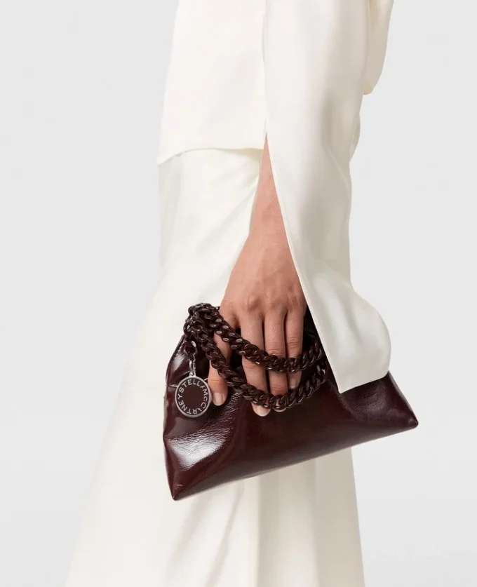 Falabella Patent Drawstring Crossbody Bag Falabella Patent Drawstring Crossbody Bag