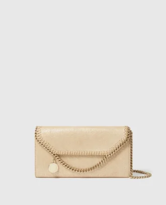 Falabella plånbok med kedja och axelrem Falabella plånbok med kedja och axelrem