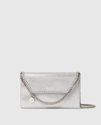 Falabella plånbok med kedja och axelrem