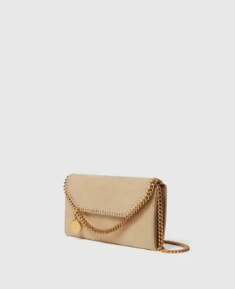 Falabella plånbok med kedja och axelrem