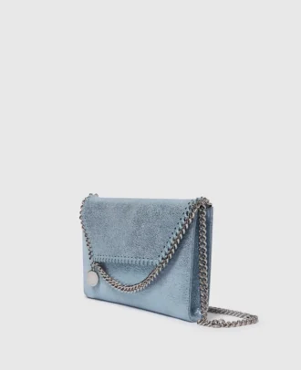 Falabella plånbok med kedja och axelrem