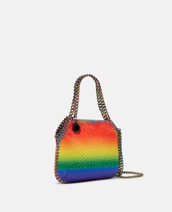 Falabella Rainbow Crystal Dégradé Mini Tote Bag Falabella Rainbow Crystal Dégradé Mini Tote Bag